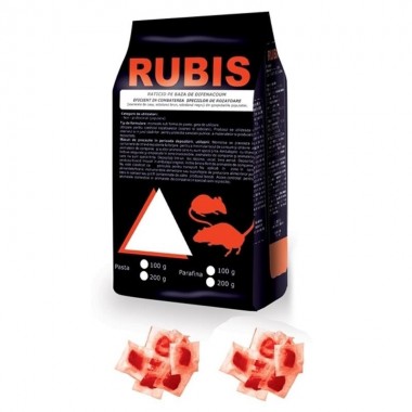 Momeala raticida pasta Rubis (10kg / 10gr. plic) rosie