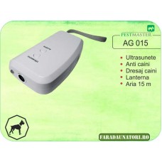 Aparat portabil cu ultrasunete pentru dresarea cainilor domestici (15 mp) Pestmaster AG015